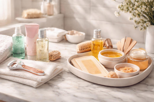 women shaving and waxing for sensitive skin