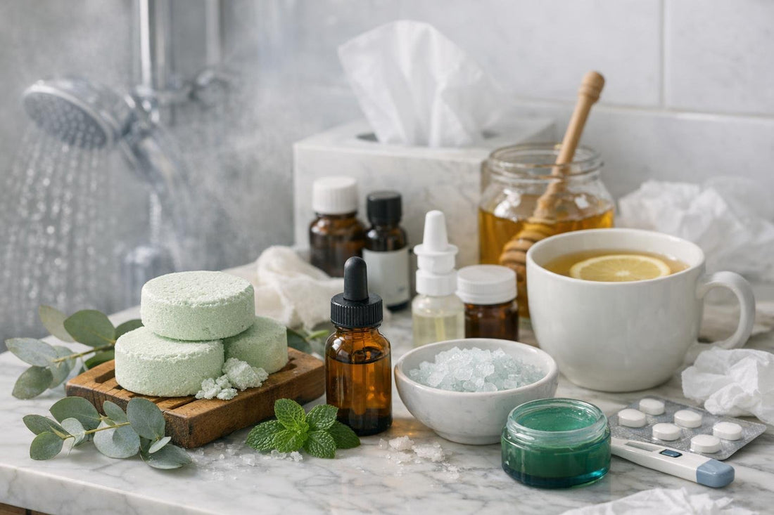 shower steamers eucalyptus mint winter relief