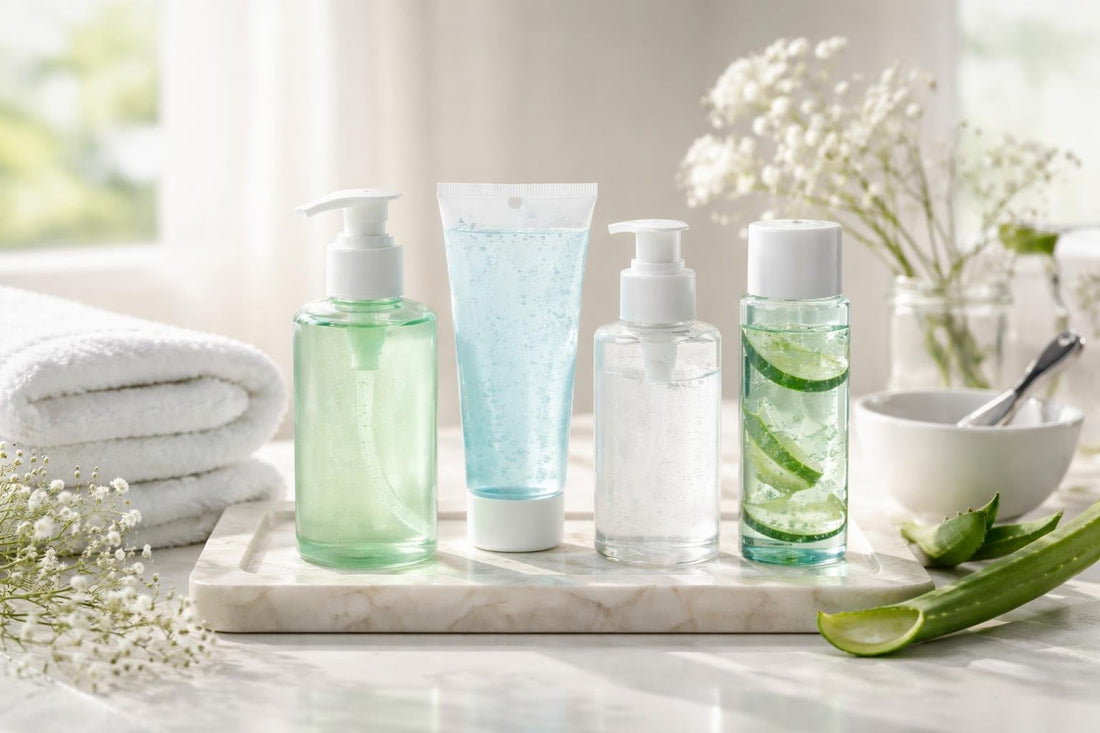Spring after shave gel soothing sensitive skin routine