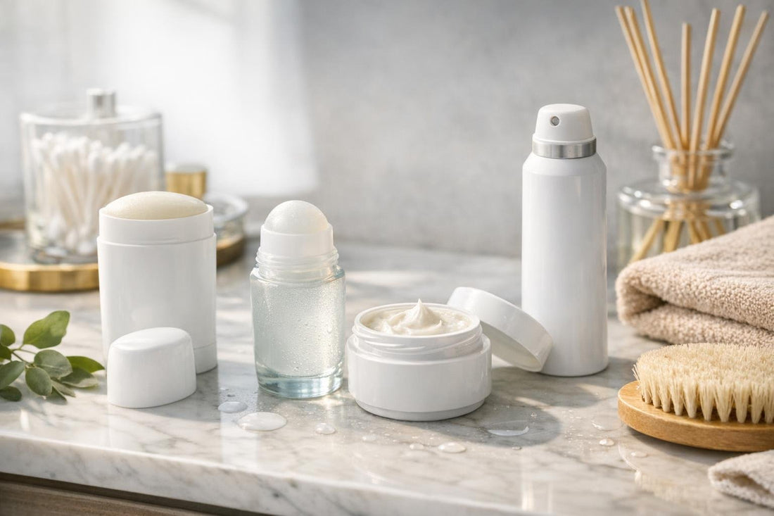 Deodorant and antiperspirant applied for all-day summer freshness