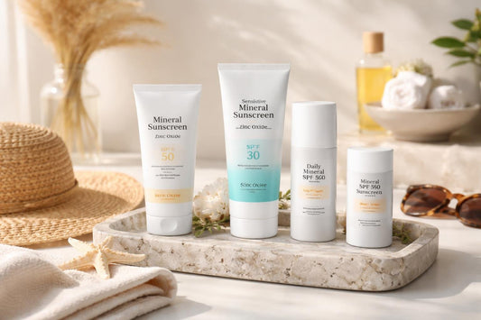Affordable reef-safe zinc oxide sunscreens for sensitive skin