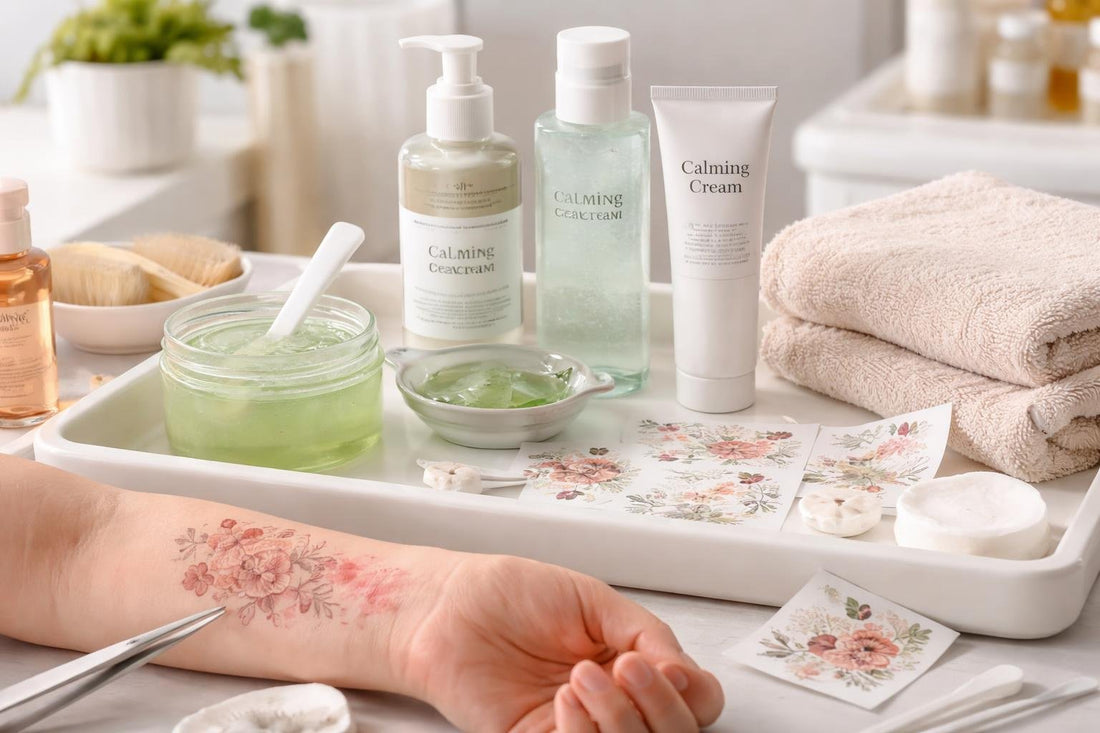 Temporary tattoo troubleshooting for sensitive skin and care