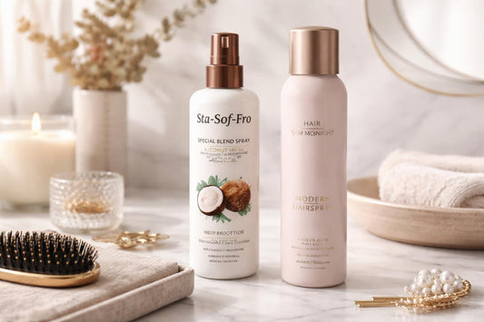 Fine hair thermal protection spray vs Toronto