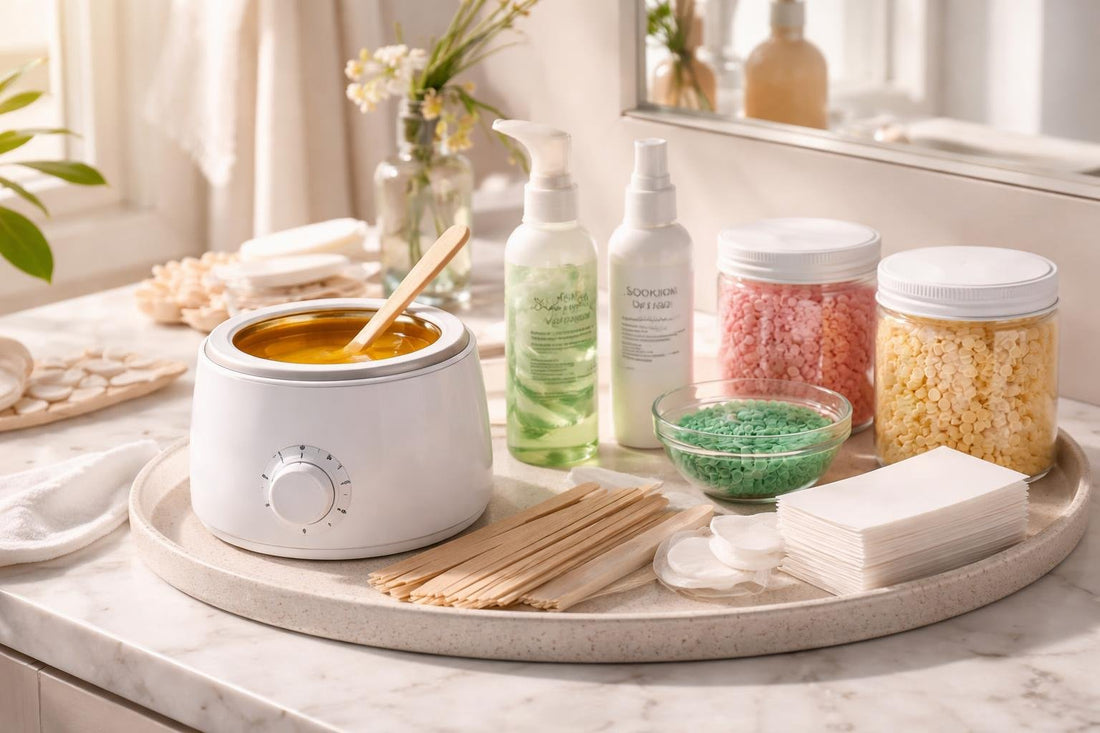 At-home waxing kit and aftercare essentials