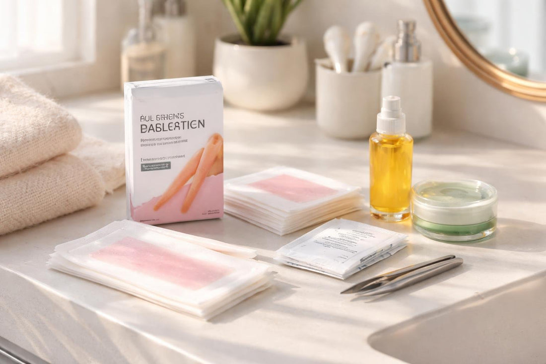 Waxing strips for smooth legs and bikini line at home