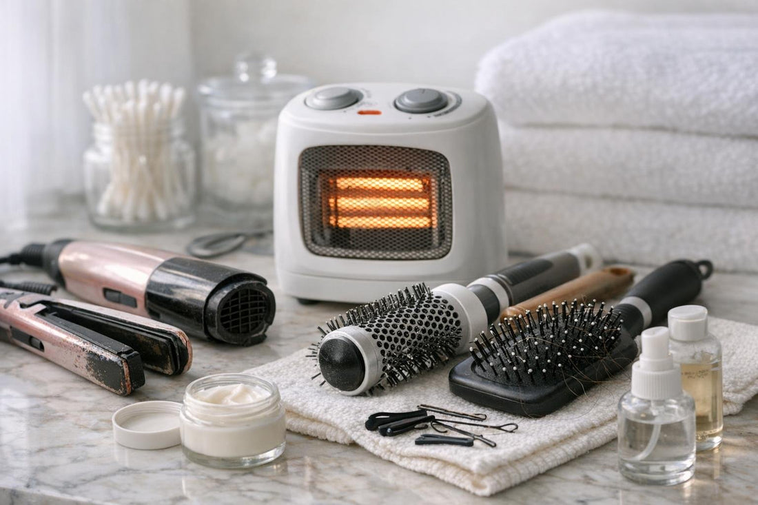winter beauty tools heater and brush care tips