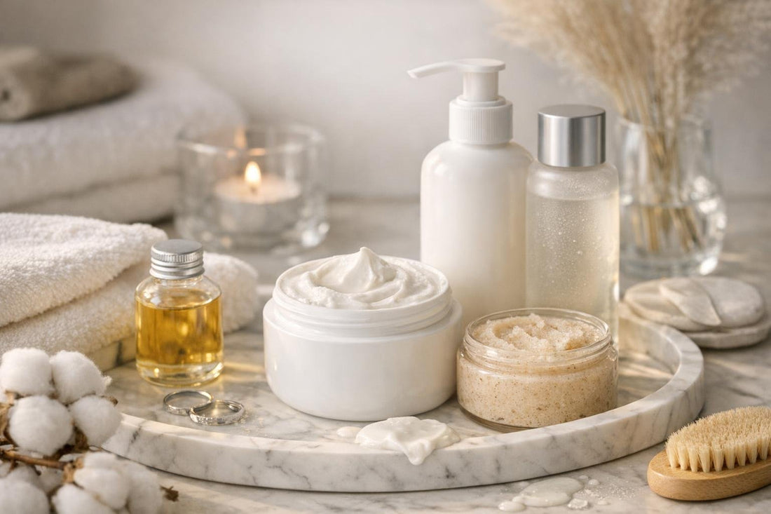 moisturizing cream and winter body routine