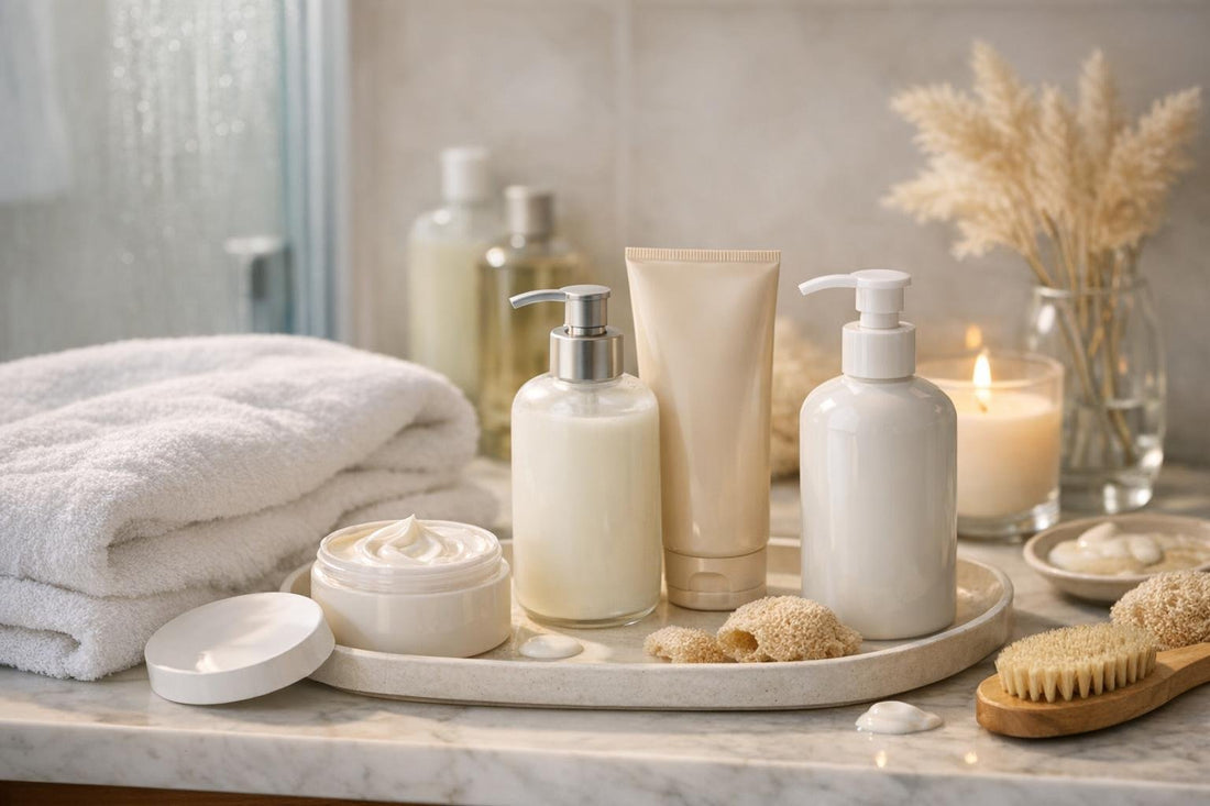 Body lotions applied after shower for winter dry skin