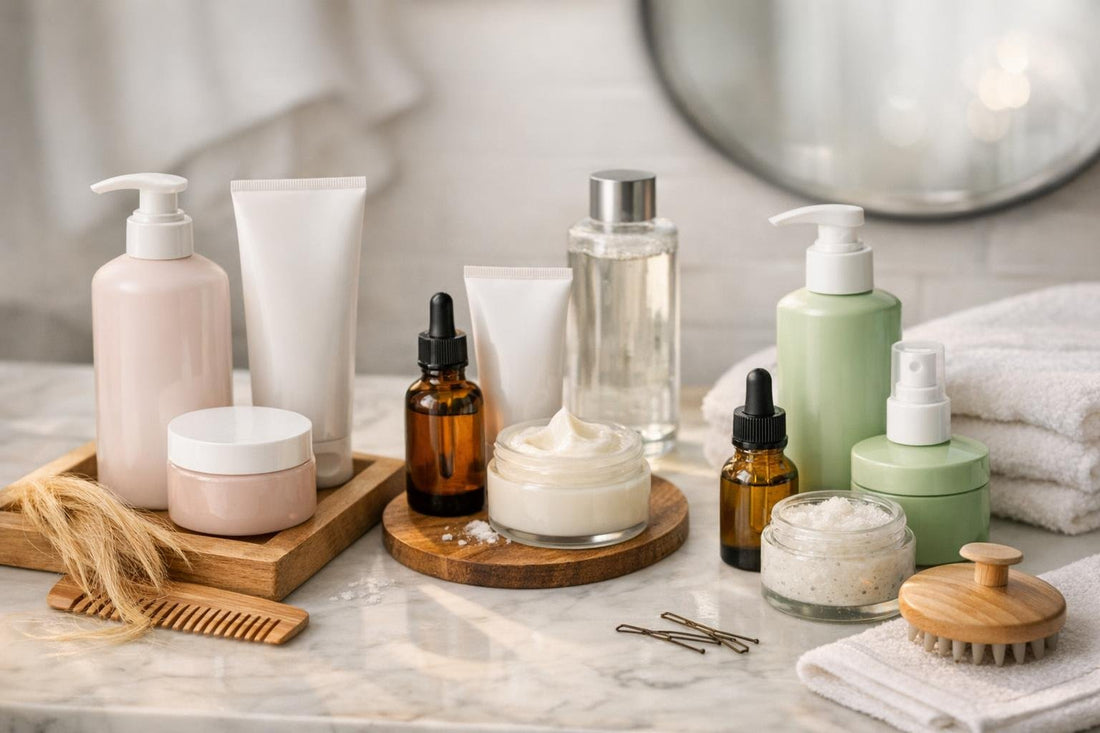 Budget hair care set for dry damaged winter hair