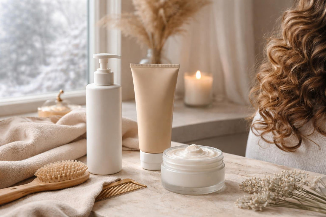 Defined winter curls with soft hold, no crunch