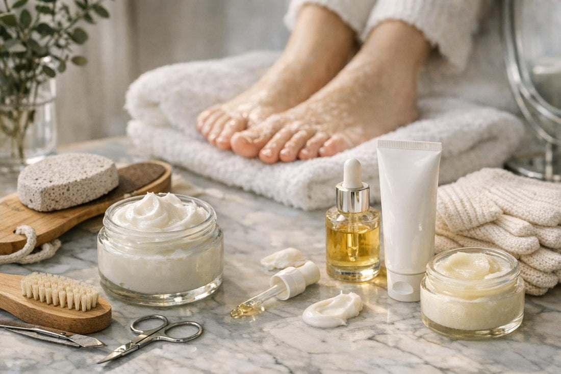 Winter foot and hand care products for dry skin