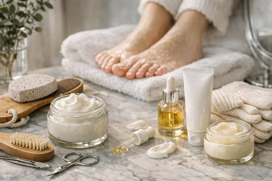 Winter foot and hand care products for dry skin