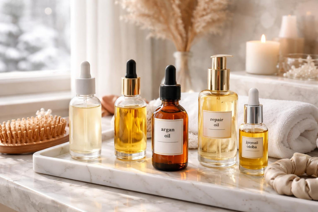 Winter hair oils for dry Ontario hair shine