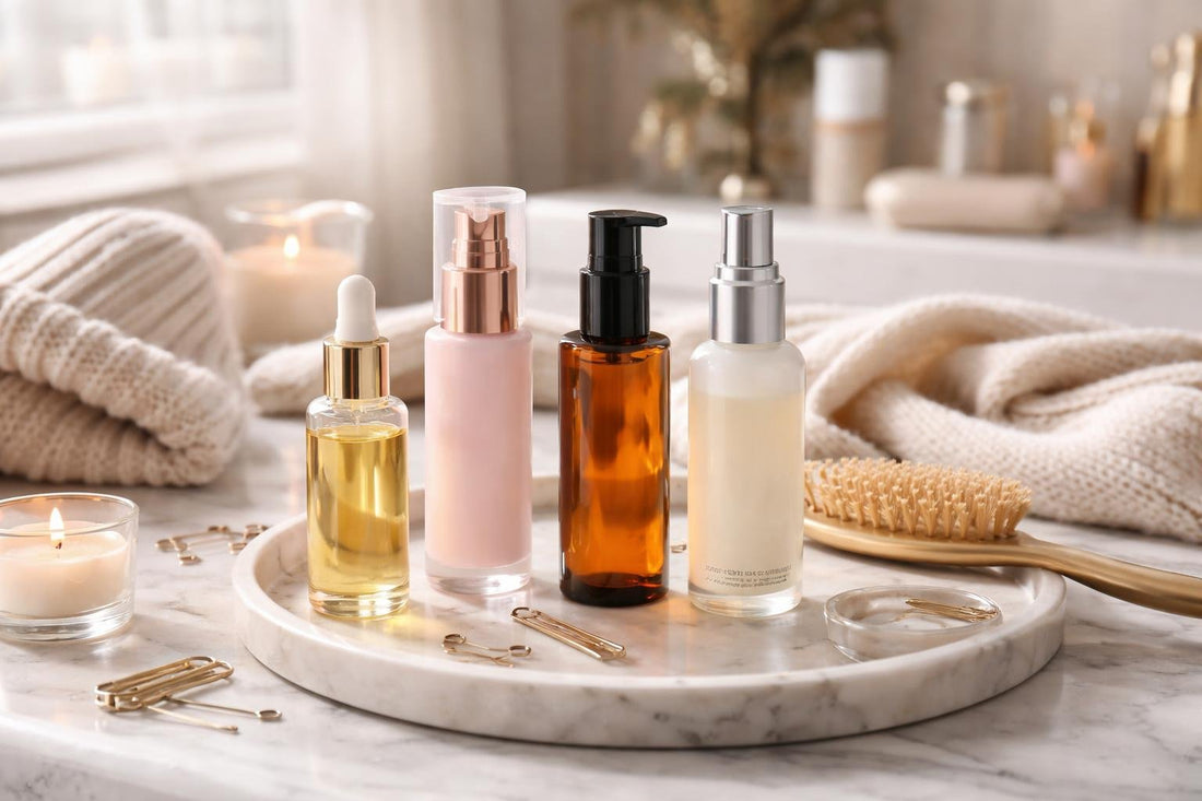 Winter hair serum routine for smooth frizz free hair