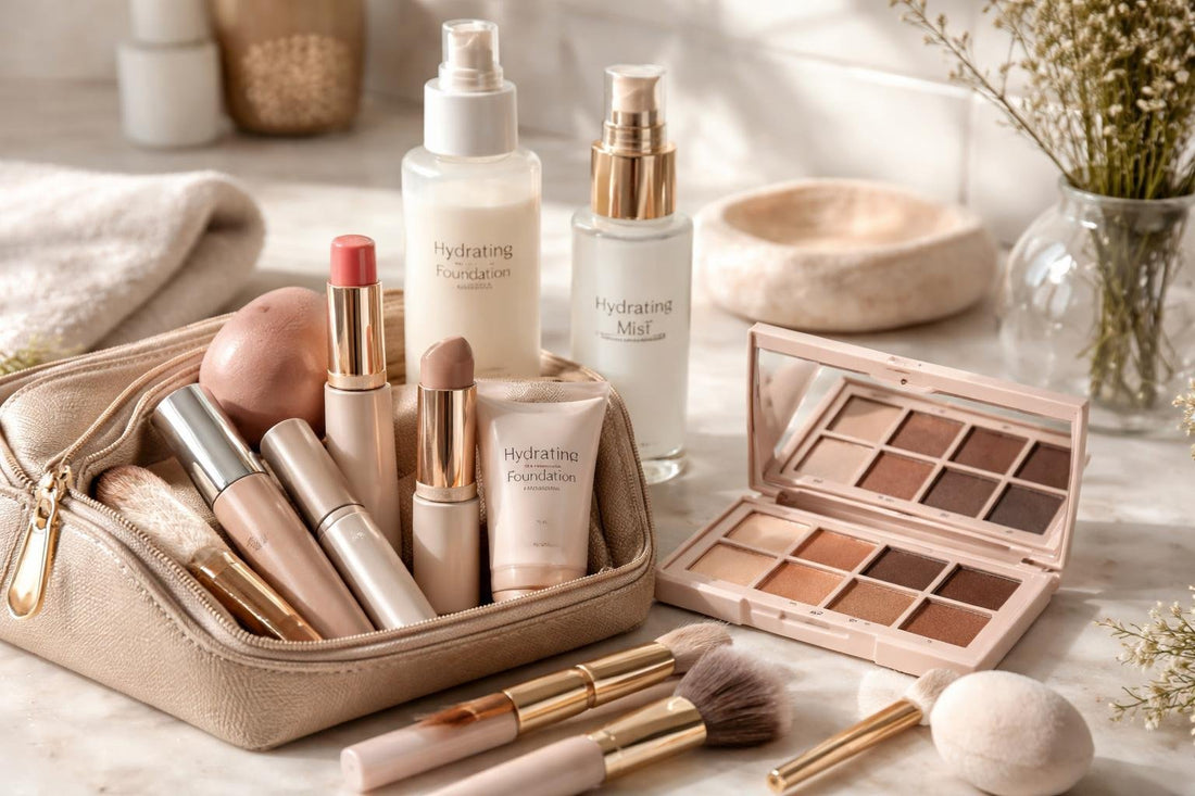 Hydrating makeup kit for dry winter skin