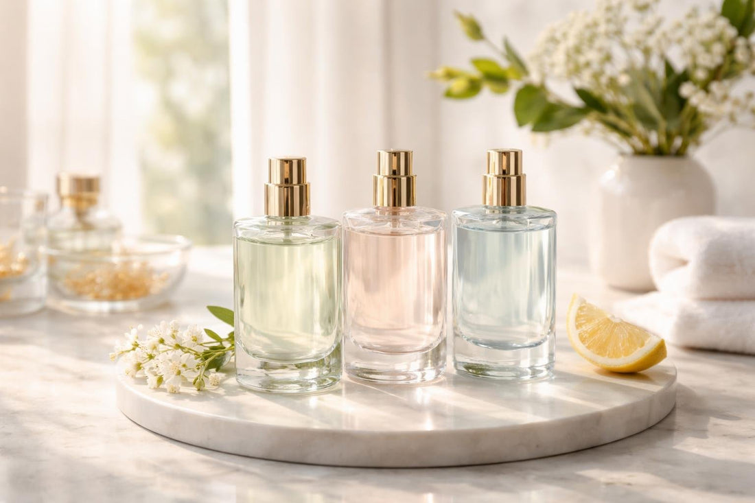 Fresh women’s eau fraîche fragrance bottles for seasonal wear