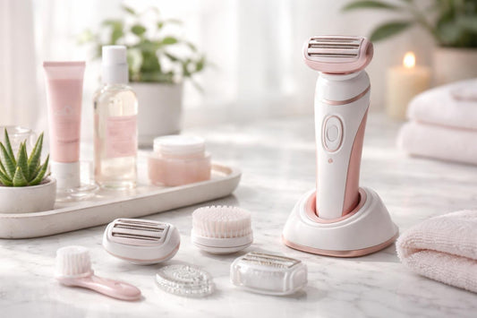 women’s electric shaver accessories for sensitive skin