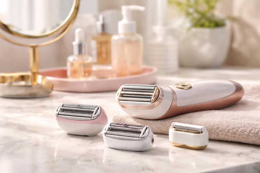 Women’s electric shaver replacement head for smooth shaving