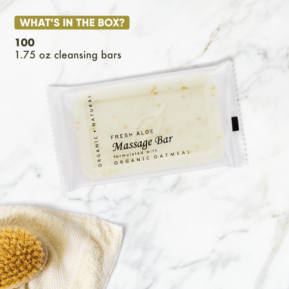 1-Shoppe All-in-Kit paraben-free oatmeal aloe bar soap packaging close-up showing natural ingredients