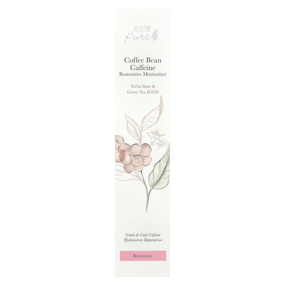 USA-made packaging of 100% PURE Coffee Bean Caffeine Face Cream