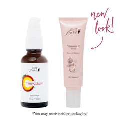 Green apple imagery in 100% PURE Vitamin C Serum for radiance and protection