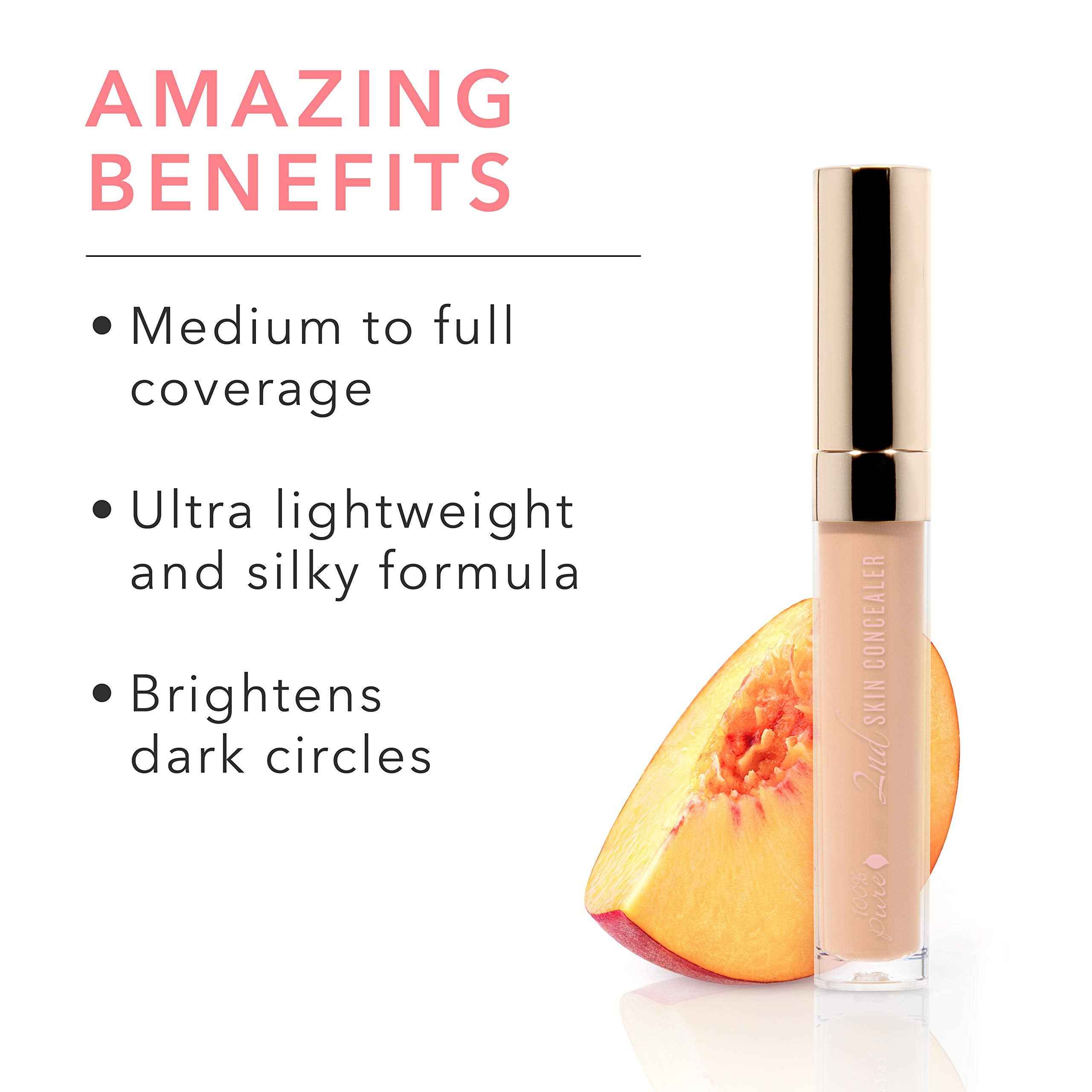 Undereye application scene for quick concealment with 100percent-pure Shade 3.