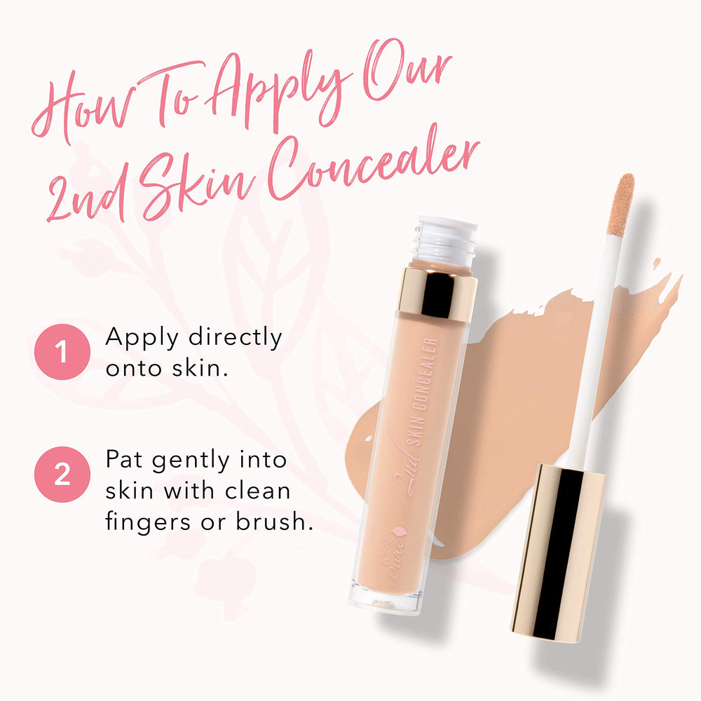 Full-coverage look achieved with 100percent-pure 2nd Skin Concealer Shade 3.