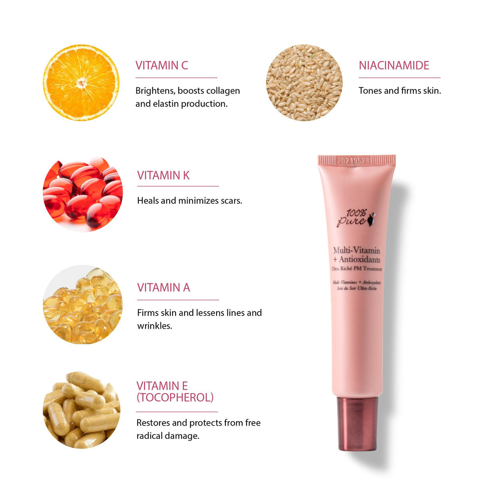 Ingredients avocado, shea, cocoa, rosehip nourish skin.