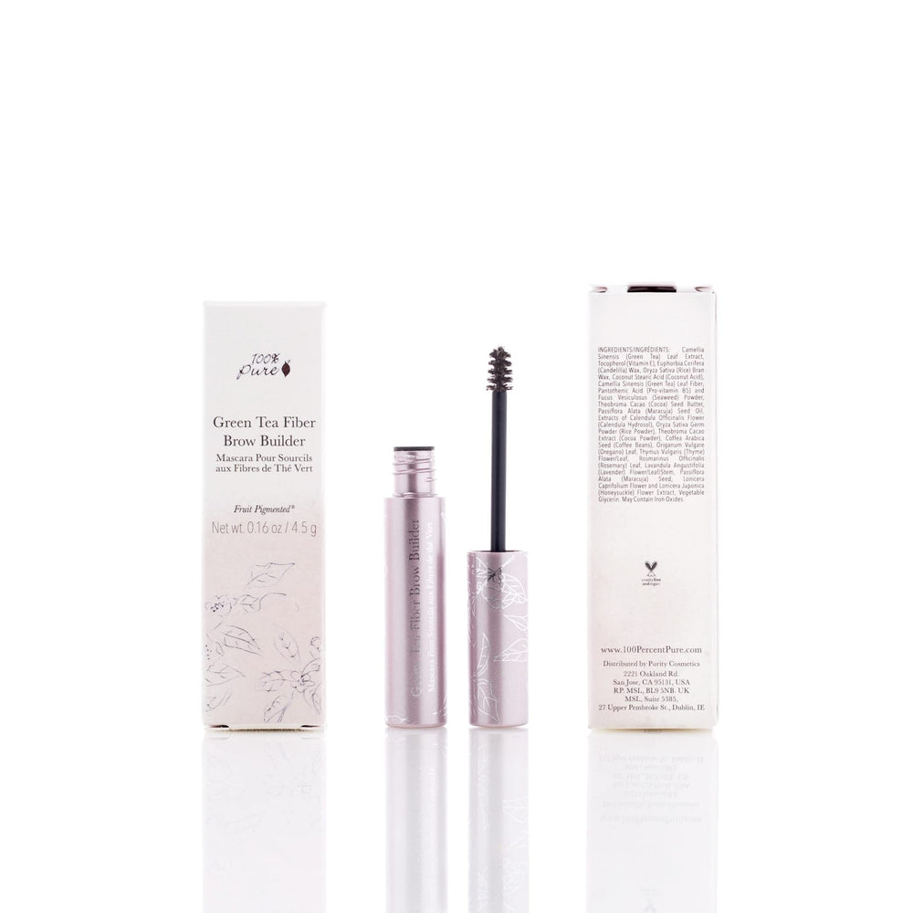 100% PURE Brow gel applicator brush applying even tint