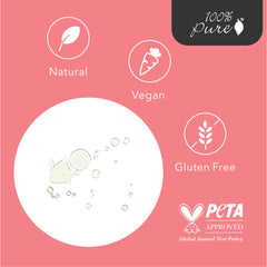 Glass bottle and ingredients of 100% PURE Intensive Nourish Oil