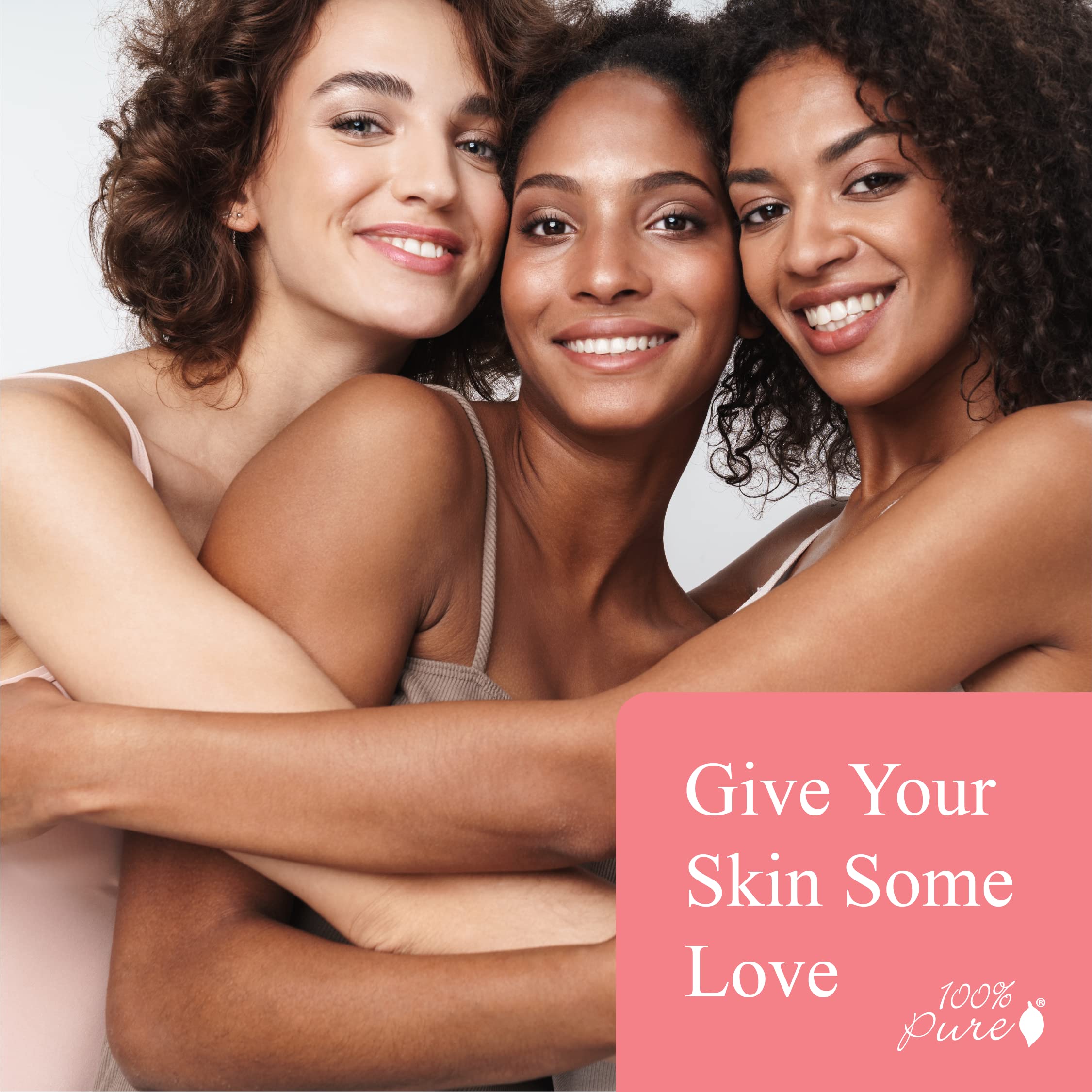 Packaging of 100% PURE Intensive Nourish Oil with vegan branding