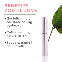 100% PURE Natural medium brown brow tint added for subtle color