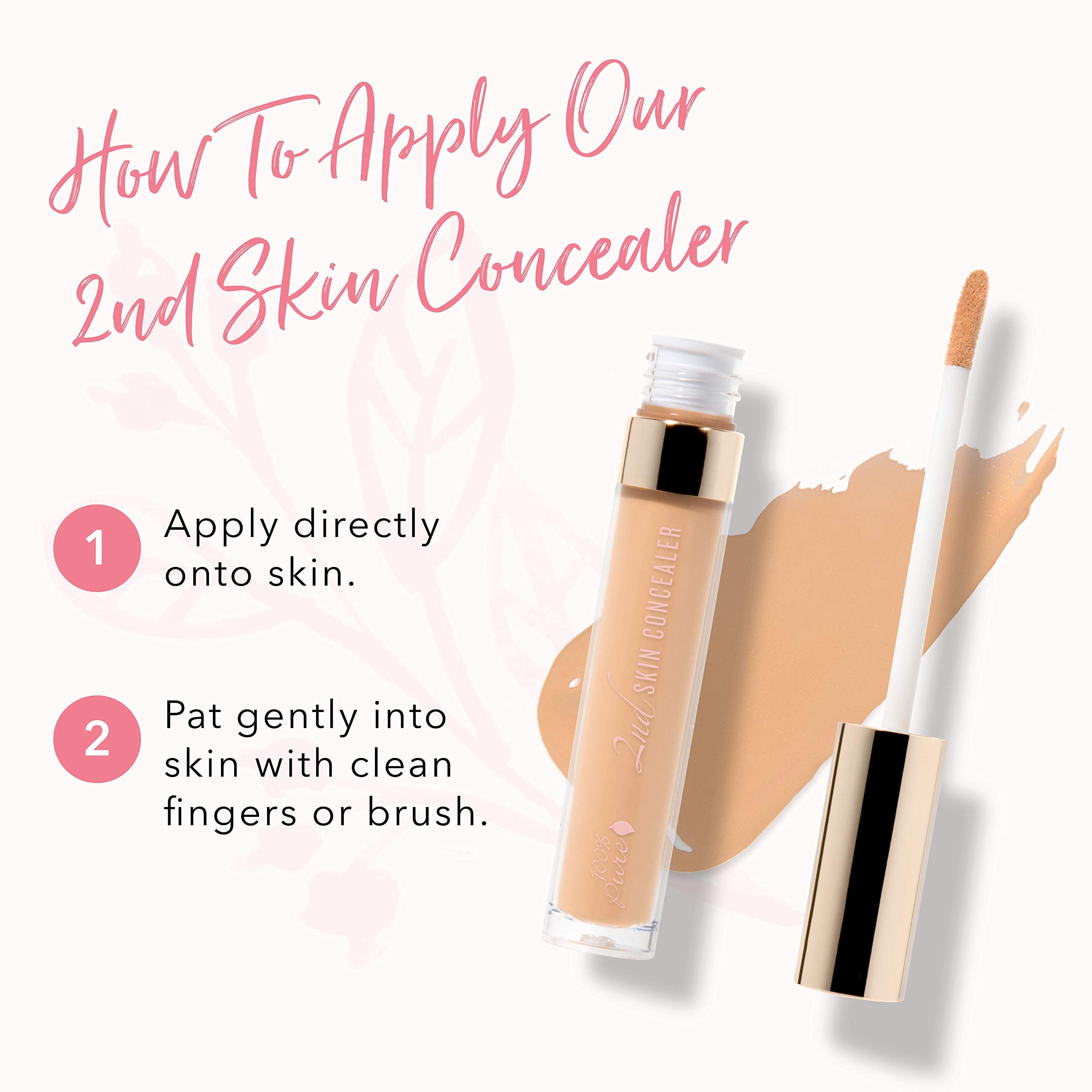 Close-up of concealer texture highlighting crease-free finish