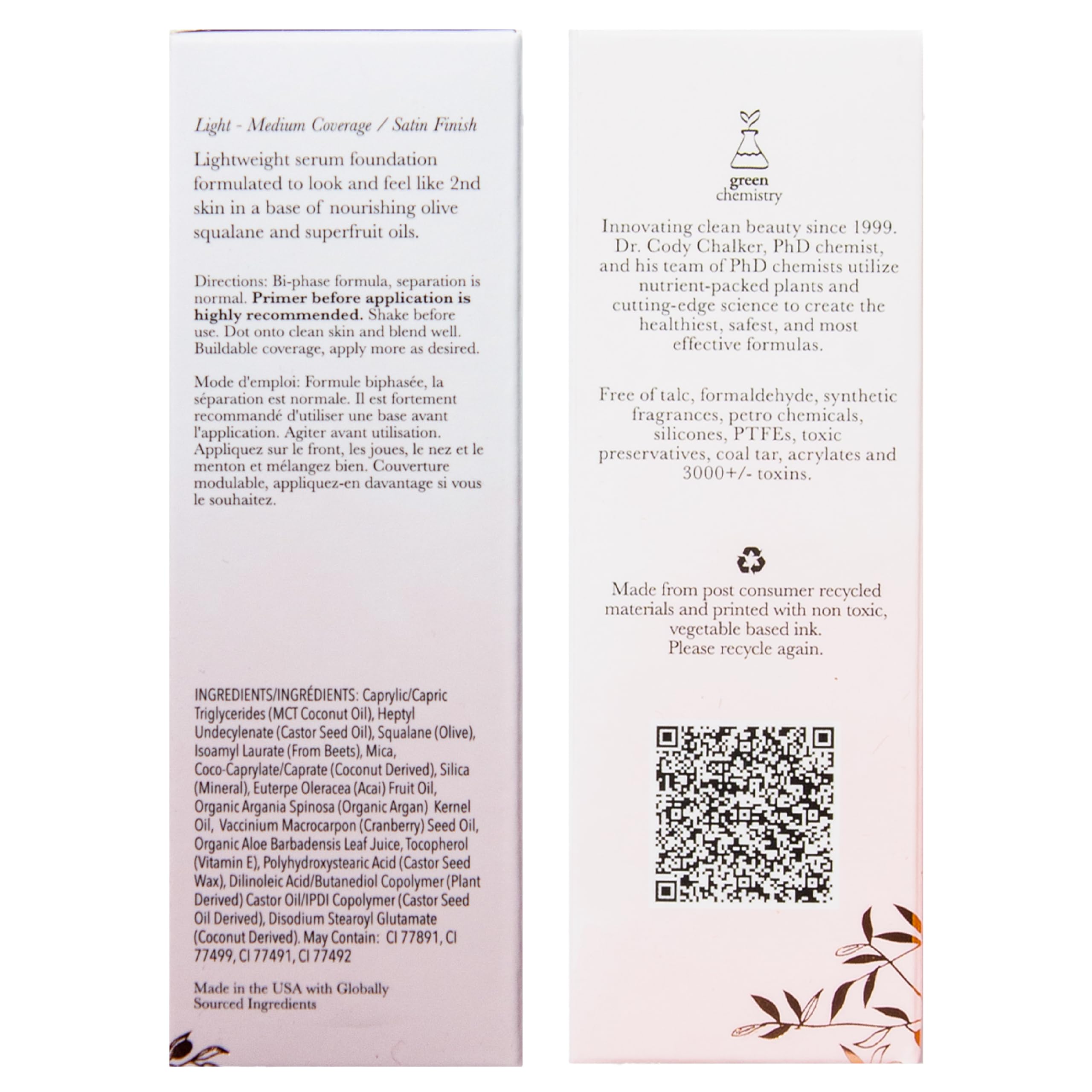 100% PURE 2nd Skin Foundation rice powder absorbs oil for lasting wear