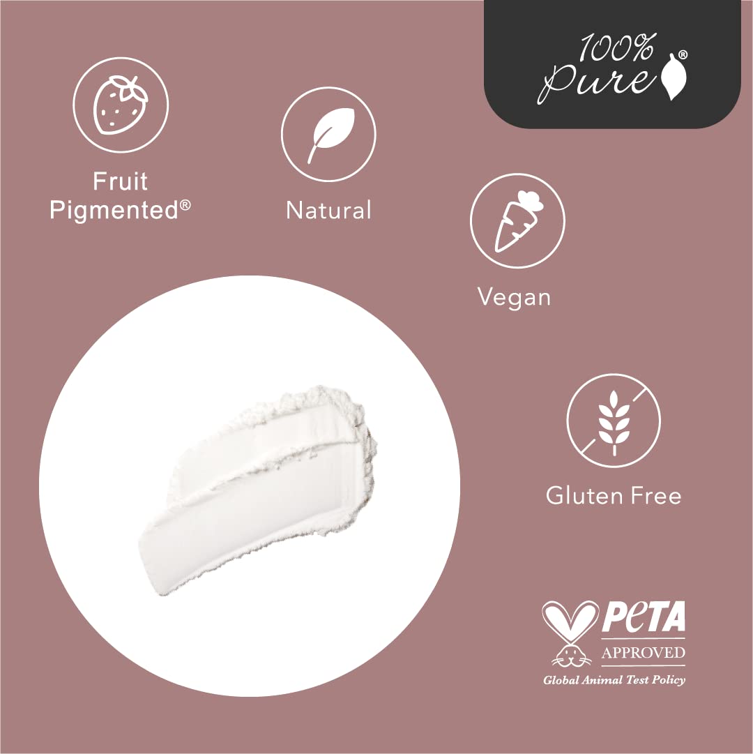 100percentpure bamboo blur powder absorbs oil during makeup touch-up for a balanced look.