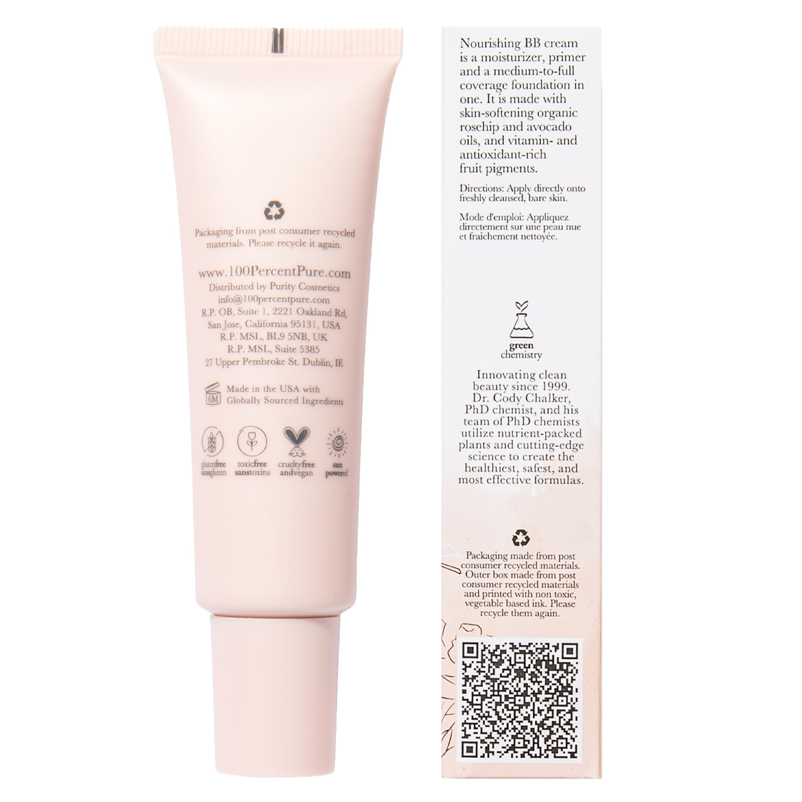 Dewy complexion shot using 100% PURE BB Cream Shade 20 Aglow for everyday radiance.
