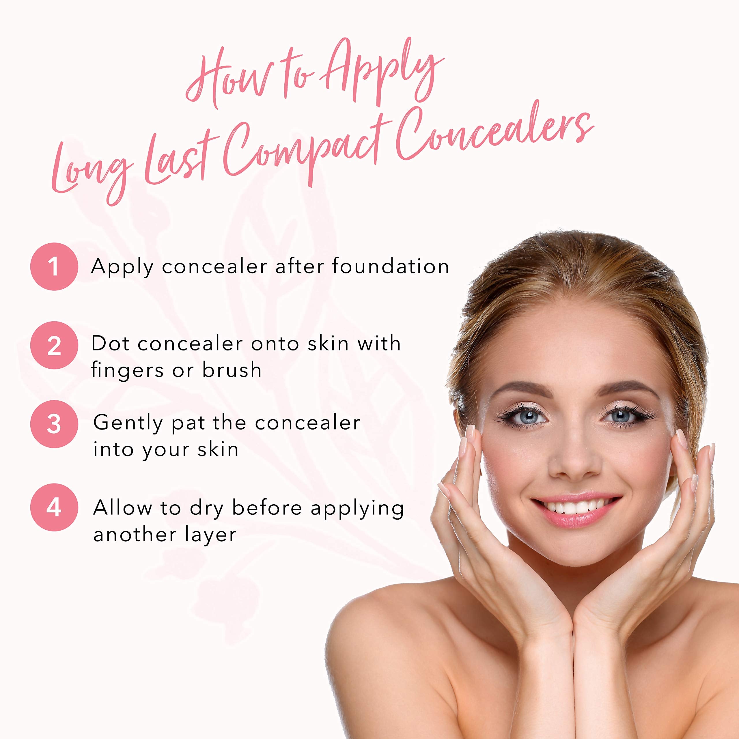 100% PURE concealer in compact side profile for portability
