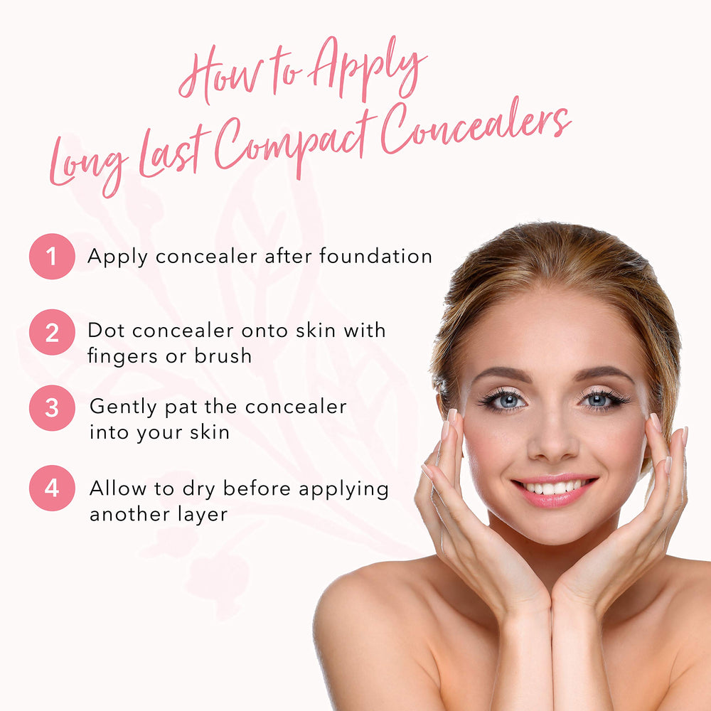100% PURE concealer in compact side profile for portability
