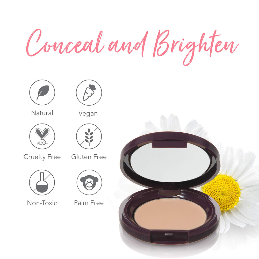 Creamy texture detail of White Peach concealer for easy blending