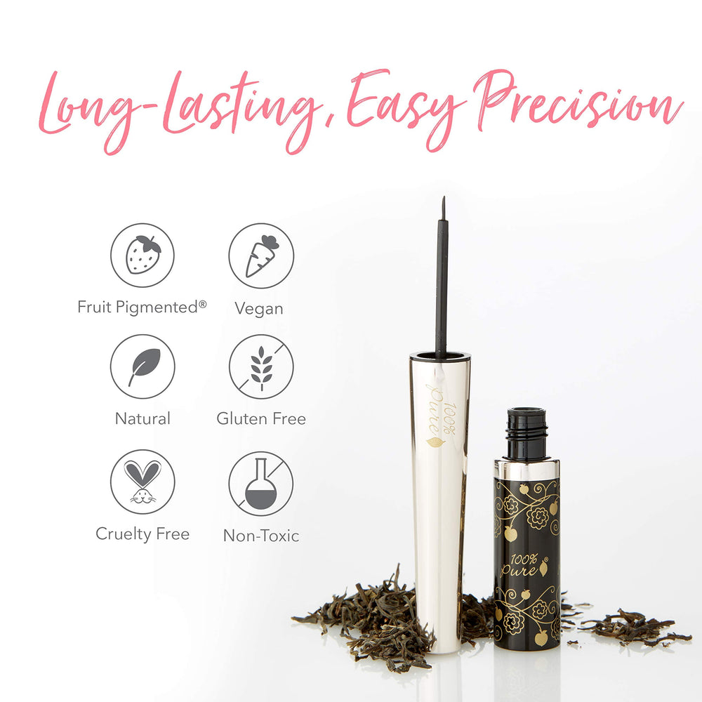 Close-up of smooth glide for quick, even eyeliner application.