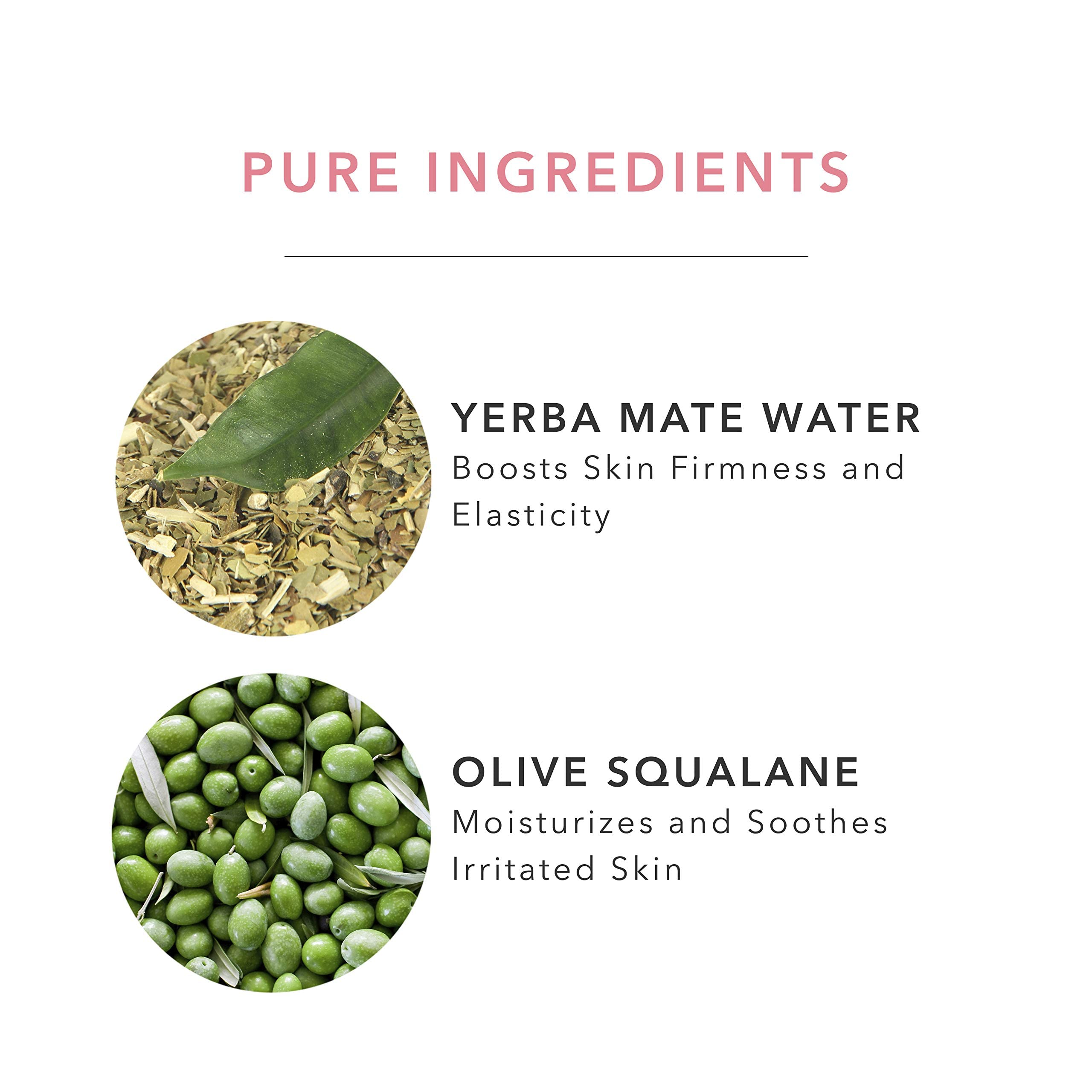 100% PURE cream applied to neck for full-face hydration.