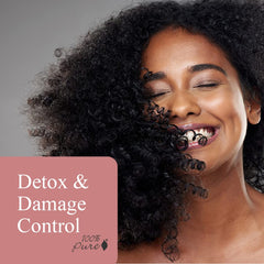 Texture close-up of 100% PURE Kelp & Mint conditioner with creamy hydration