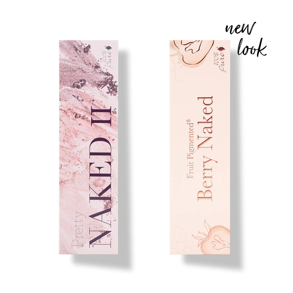100% PURE Pretty Naked II shadow trio swatches in neutral tones for everyday wear