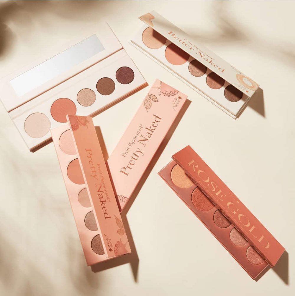 100% PURE Pretty Naked ingredients highlight fruit pigments and antioxidant benefits.