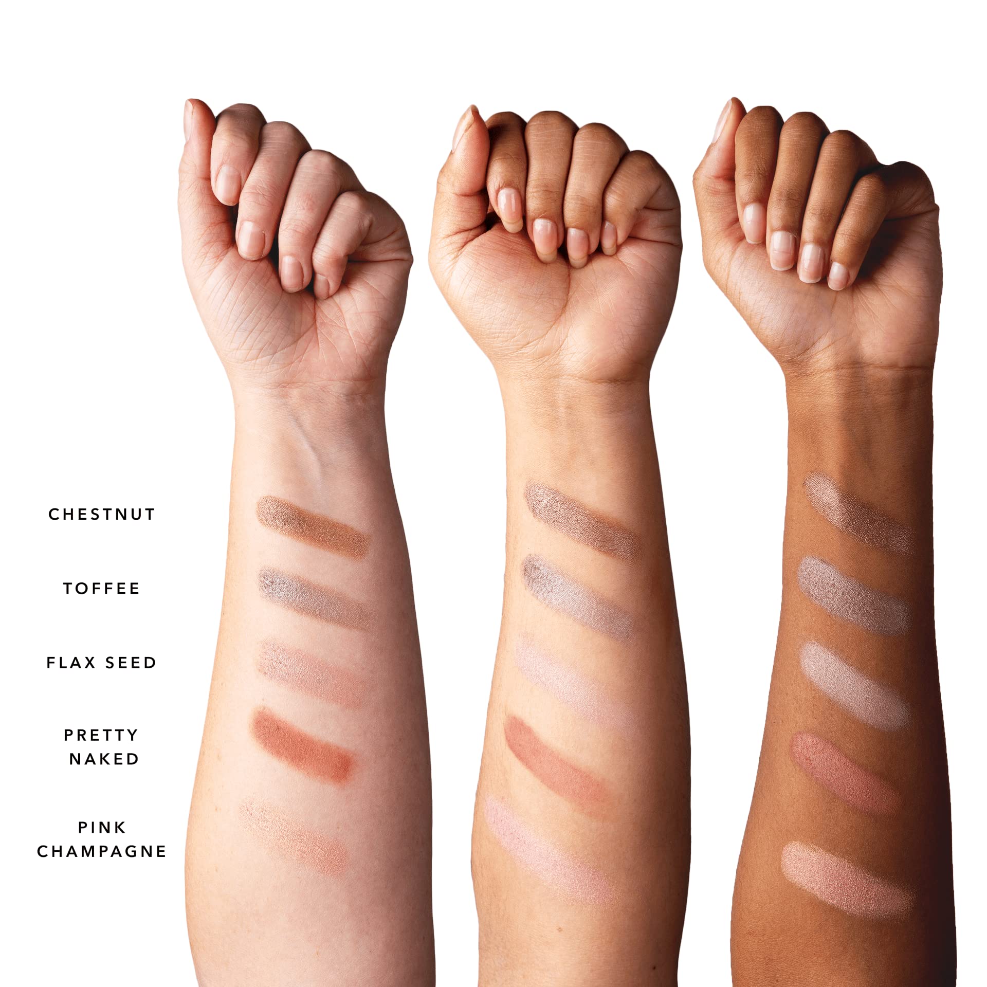 100% PURE Pretty Naked vegan formula supports clean beauty routines.
