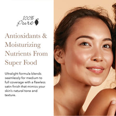 Shade 5 swatch on skin shows neutral peach undertones for balanced warmth.
