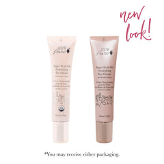 100% PURE eye cream pump bottle ready for smooth application