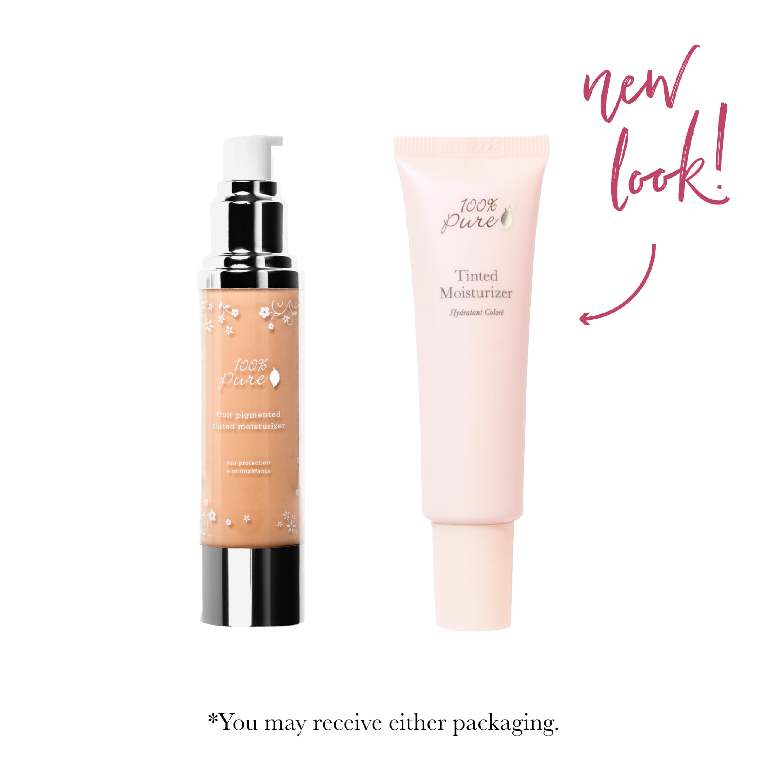 100% PURE white peach swatch blended on skin for radiant finish