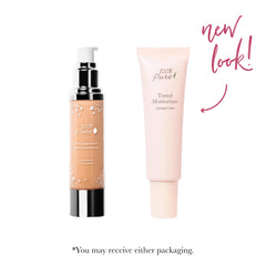 100% PURE white peach swatch blended on skin for radiant finish