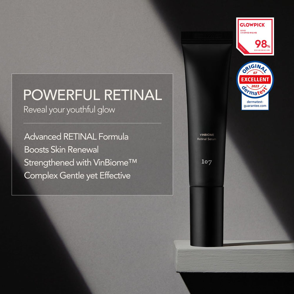 107 VinBiome Retinal Serum dropper closeup with precise dispensing for easy use